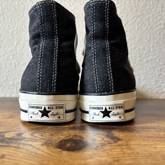 Converse Women’s 9 / Men’s 7 Unisex Black Canvas Chuck 70 High Top Sneakers Shoe - Picture 3 of 9